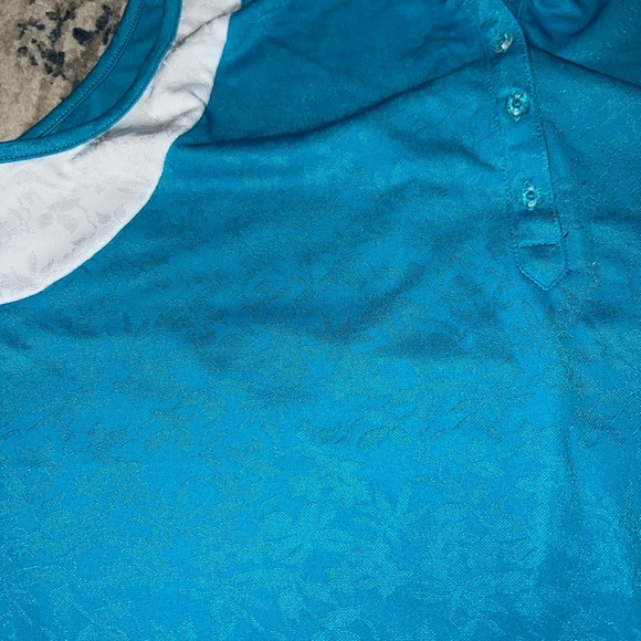 Blue and White Golf Polo - Picture 2 of 5